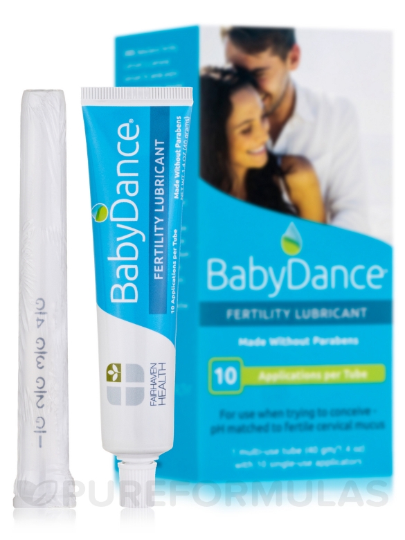 BabyDance Fertility Lubricant - 1 Multi-use Tube with 10 Single-use Applicators - Alternate View 1