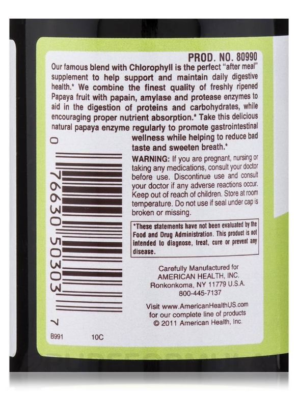 Papaya Enzyme with Chlorophyll - 100 Chewable Tablets - Alternate View 4