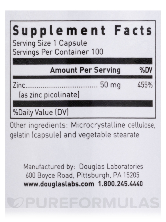 Zinc Picolinate 50 mg