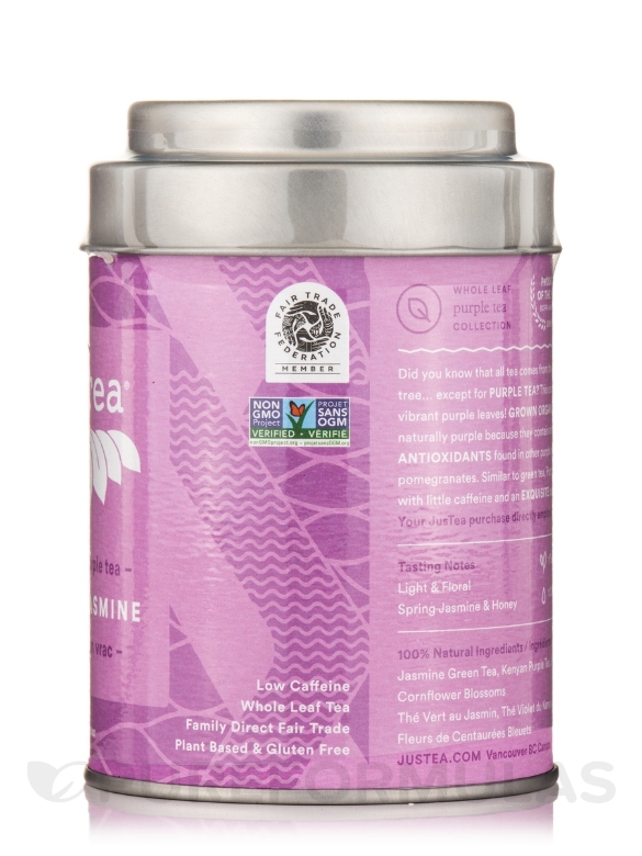 Purple Jasmine Tin - Loose Leaf Purple Tea - 3.2 oz (90 Grams) - Alternate View 1