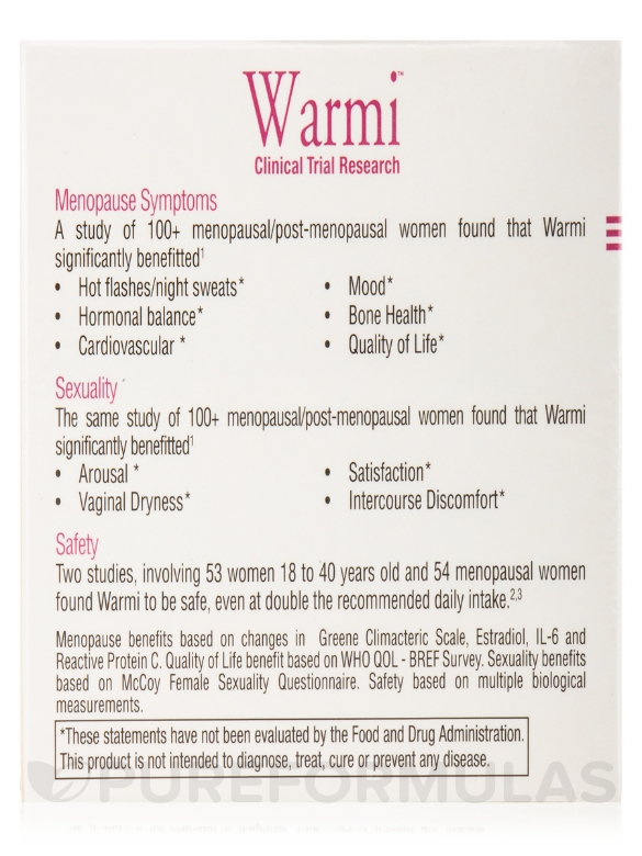 Warmi™ (Better Menopause & Post-Menopause Relief) - 90 Capsules - Alternate View 7