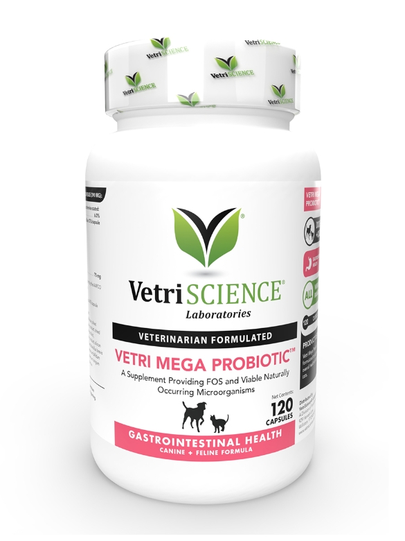 Vetri-Mega Probiotic for Dogs & Cats - 120 Capsules