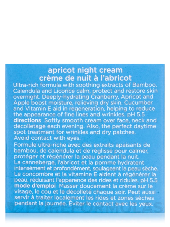 Apricot Night Cream with Deeply Hydrating Apricot & Vitamin E - 1.65 oz (47 Grams) - Alternate View 6