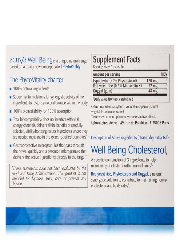 Well Being Cholesterol - 30 Capsules - Alternate View 8