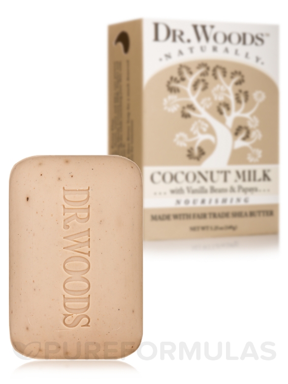 Bar Soap - Nourishing Coconut Milk with Vanilla Beans & Papaya - 5.25 oz (149 Grams) - Alternate View 1