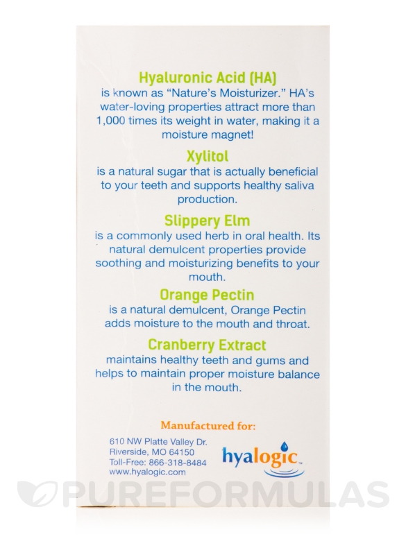 HylaMints for Dry Mouth (Hyaluronic Acid for Dry Mouth)