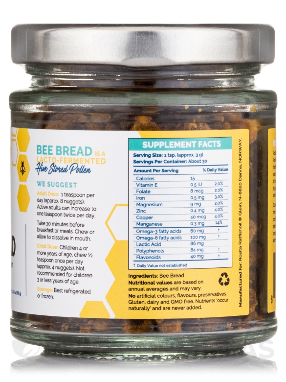 Wild Bee Bread - 3.53 oz (100 Grams) - Alternate View 1