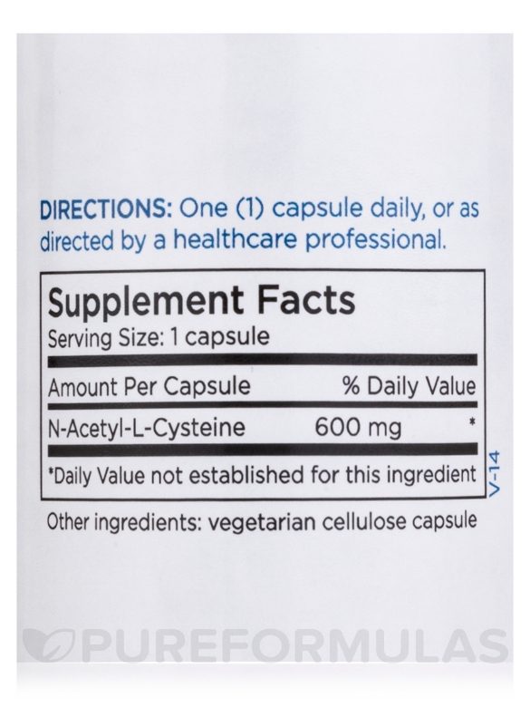 NAC 600 mg - 60 Capsules - Alternate View 3