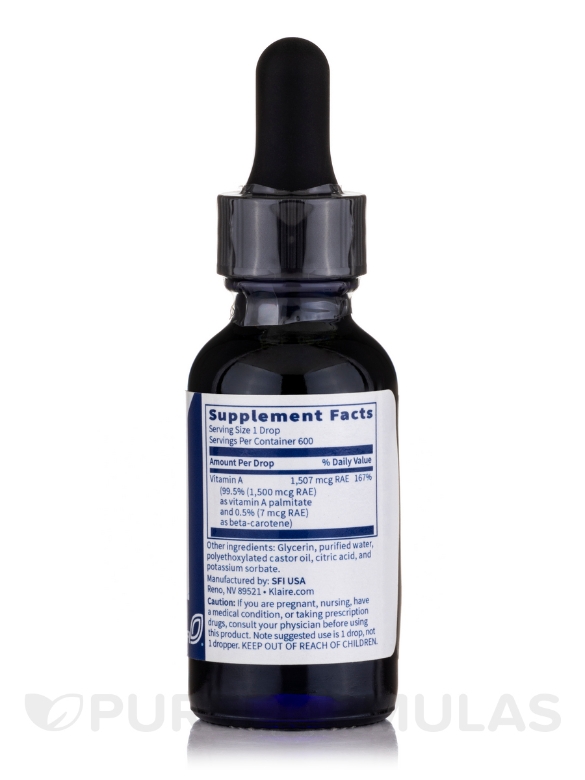 Micellized Vitamin A - 1 fl. oz (30 ml) - Alternate View 1