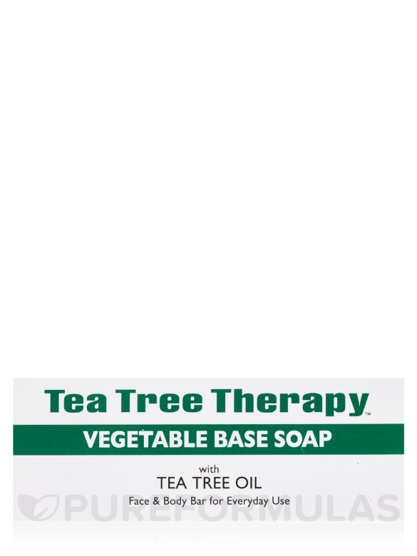 Vegetable Based Bar Soap with Tea Tree Oil - 3.9 oz (110 Grams) - Alternate View 4