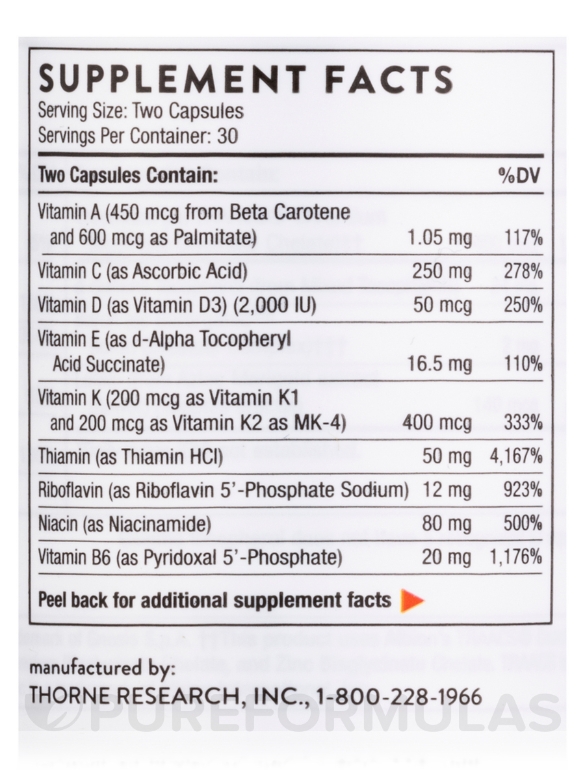 Basic Nutrients 2/Day - 60 Capsules - Alternate View 4