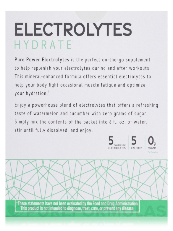 Pure Power Electrolytes