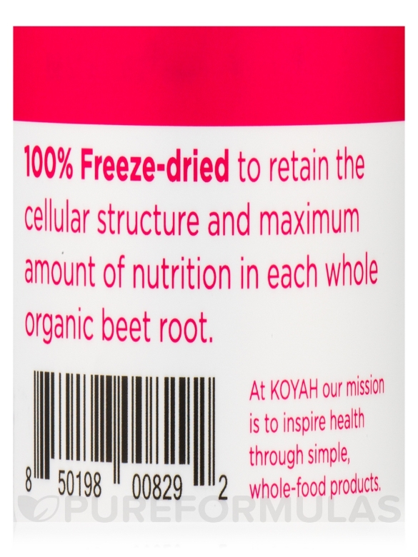 Organic Freeze-Dried Beet Powder - 5.64 oz (160 Grams) - Alternate View 6