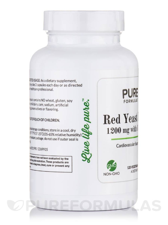 Red Yeast Rice 1200 mg with CoQ10 - 120 Vegetarian Capsules - Alternate View 4