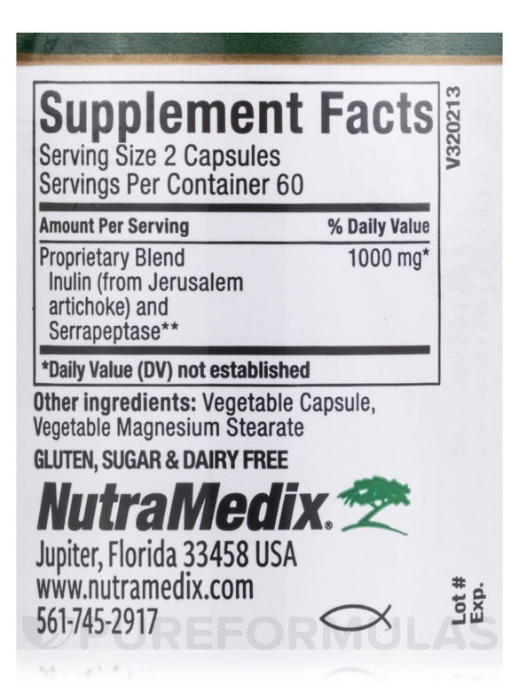 Serrapeptase - 120 Vegetable Capsules - Alternate View 4