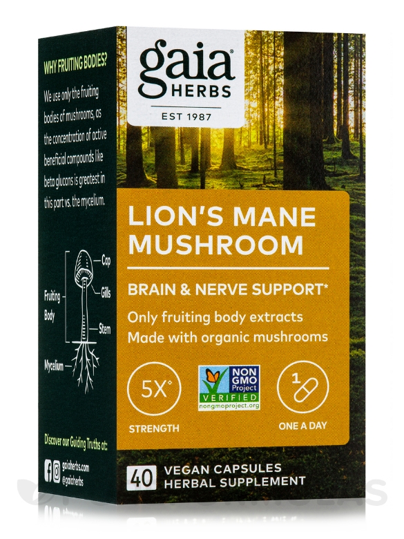 Lion's Mane Mushroom - 40 Vegan Capsules