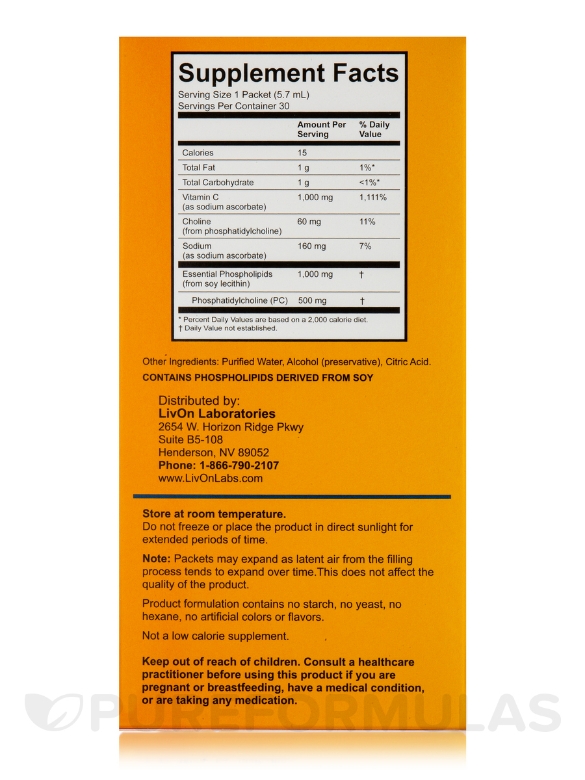 Lypo-Spheric® Vitamin C - 30 Packets - Alternate View 3