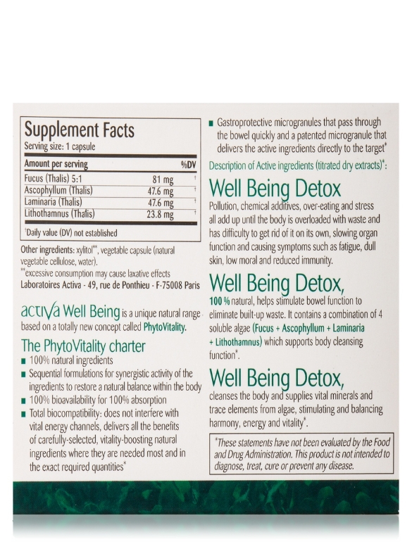 Well Being Detox - 45 Capsules - Alternate View 8