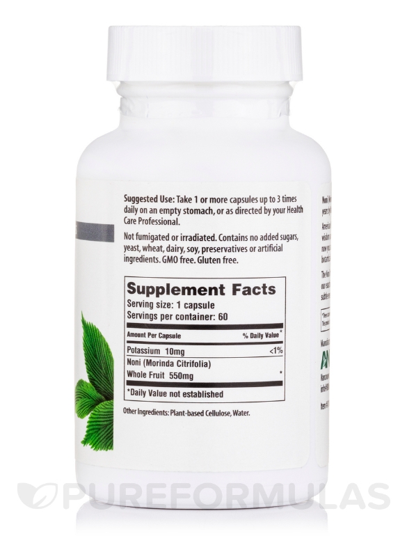 Noni - 60 Vegetarian Capsules - Alternate View 1