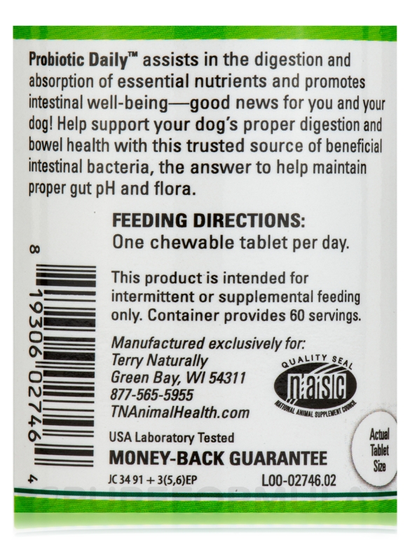 Probiotic Daily™ - 60 Chewable Tablets - Alternate View 4