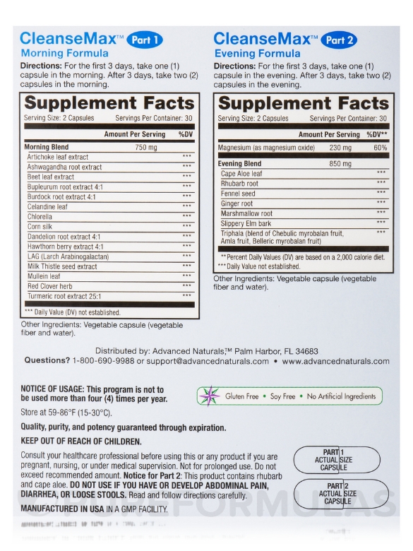 CleanseMax™ Advanced Total Body Cleanse - 30-Day Program - Alternate View 9