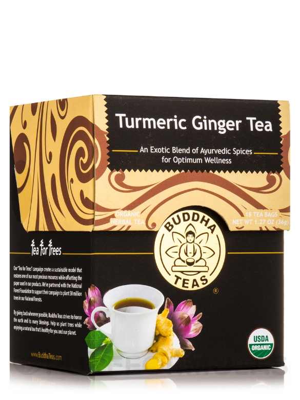 Organic Turmeric Ginger Tea - 18 Tea Bags