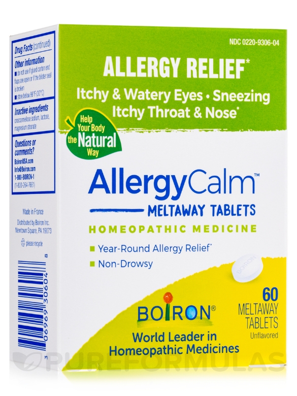 AllergyCalm™ Tablets - 60 Meltaway Tablets