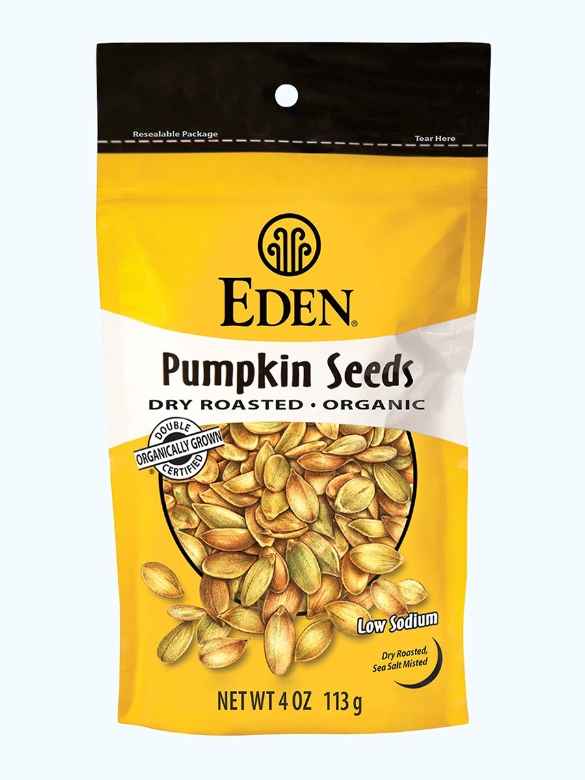 Pumpkin Seeds, Dry Roasted & Salted, Organic