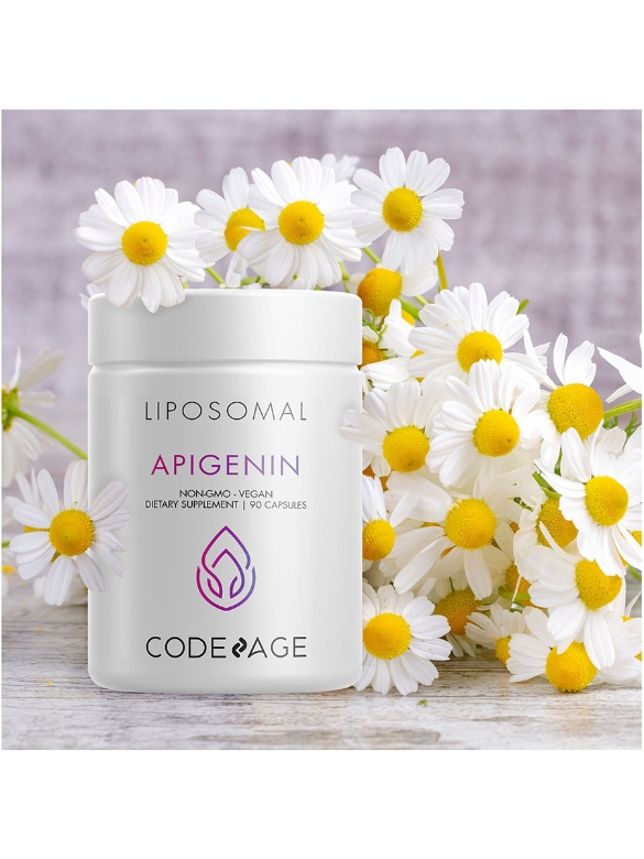 Codeage Liposomal Apigenin Supplement - Flavonoid Chamomile Extract - 3 Month Supply - 90 Capsules - Alternate View 5