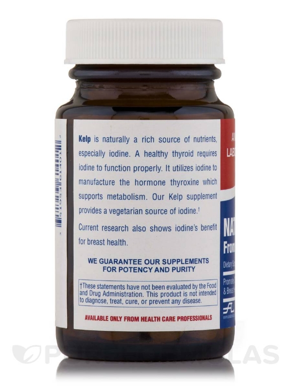 Natural Iodine from Kelp - 100 Vegetarian Tablets - Alternate View 2