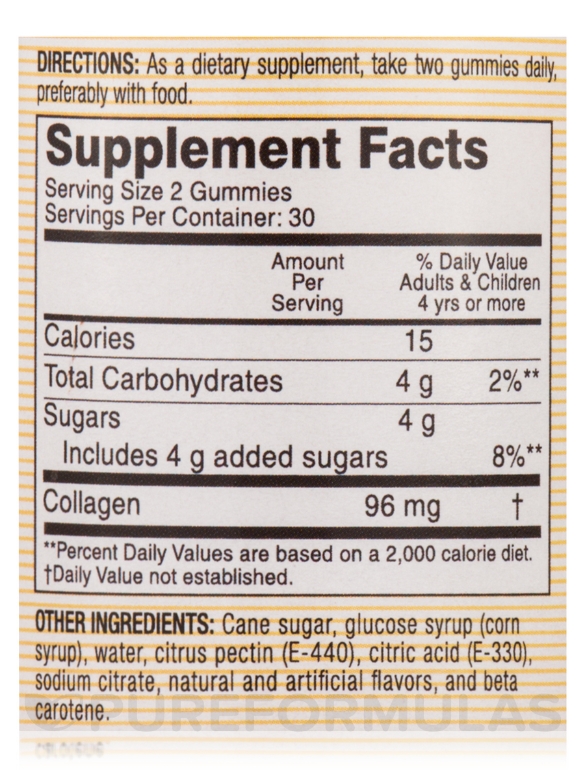 Collagen Gummies (Kosher) - 60 Gummies - Alternate View 4