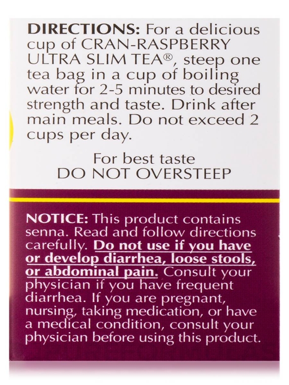 Ultra Slim Tea® Cran-Raspberry - 24 Tea Bags (1.69 oz / 48 Grams) - Alternate View 5