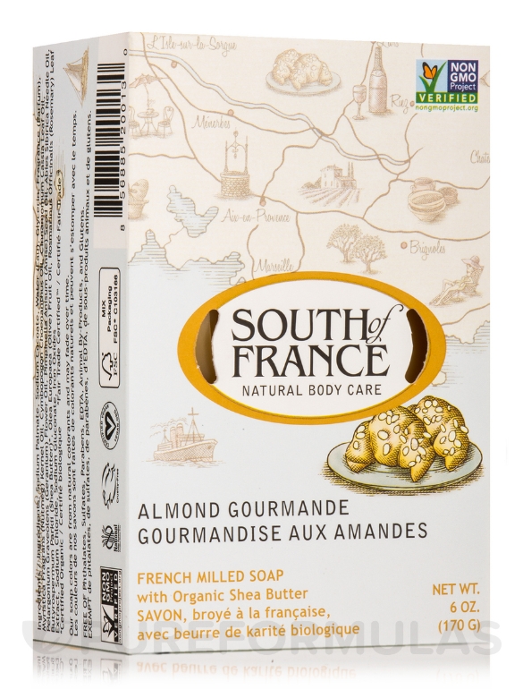 Bar Soap Oval Almond Gourmande - 6 oz (170 Grams)