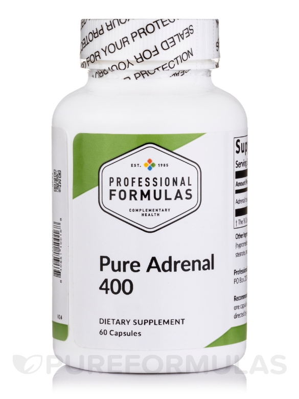 Pure Adrenal 400 - 60 Capsules