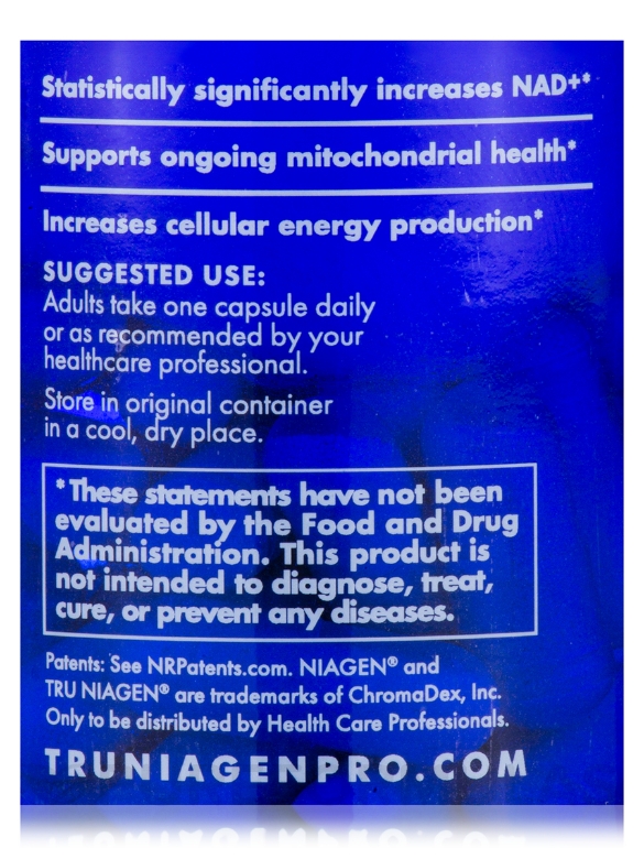 Tru Niagen® Pro 500 mg - 30 Vegetarian Capsules - Alternate View 4