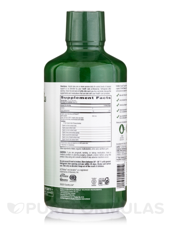 Realfood Organics® Aloe Vera Plus - 32 fl. oz (1 Qt / 944 ml) - Alternate View 1