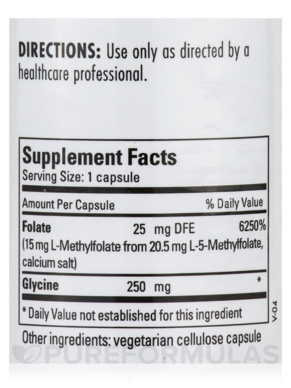 L-Methylfolate 15 mg - 90 Capsules - Alternate View 3