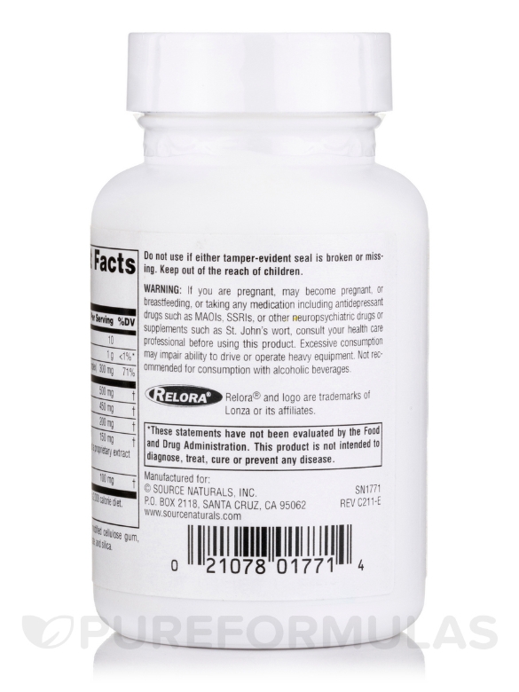 Theanine Serene™ with Relora® - 30 Tablets - Alternate View 2