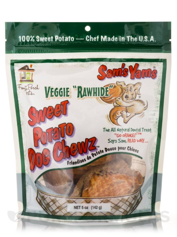 Sweet Potato Dog Chewz™ - Veggie Rawhide - 5 oz (142 Grams)