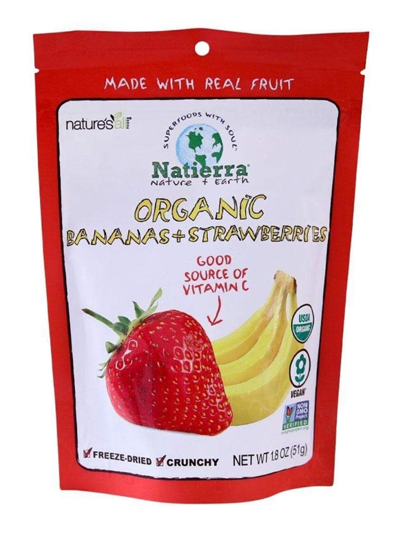 Organic Freeze-Dried Bananas + Strawberries - 1.8 oz (51 Grams)