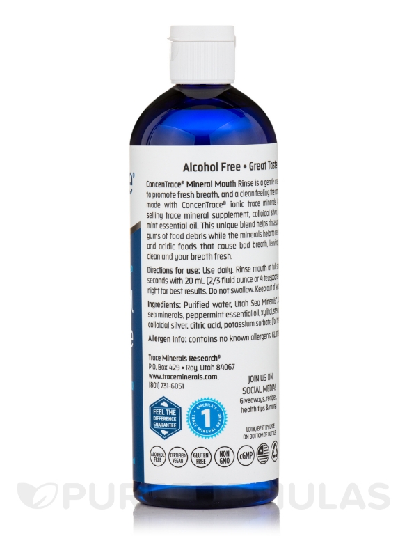 ConcenTrace® Mineral Mouth Rinse Mint Flavor - 16 fl. oz (473 ml) - Alternate View 1