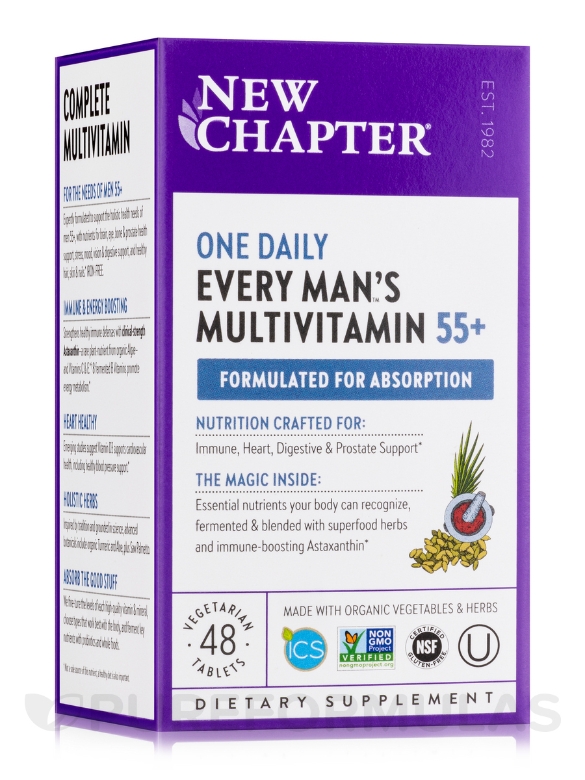 Every Man's One Daily 55+ Multivitamin - 48 Vegetarian Tablets