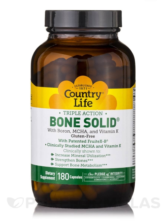 Bone Solid® (Triple Action) - 180 Capsules - Alternate View 7