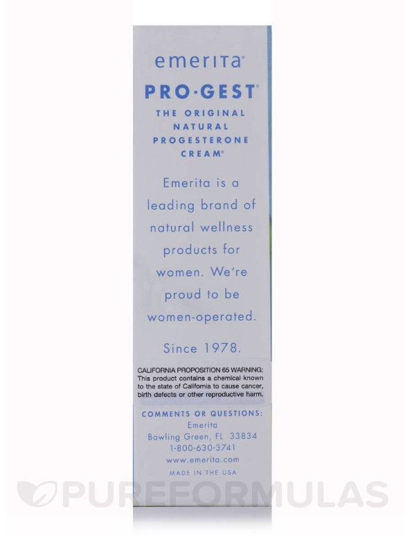 Pro-Gest® Paraben-Free cream - 2 oz (56 Grams) - Alternate View 4