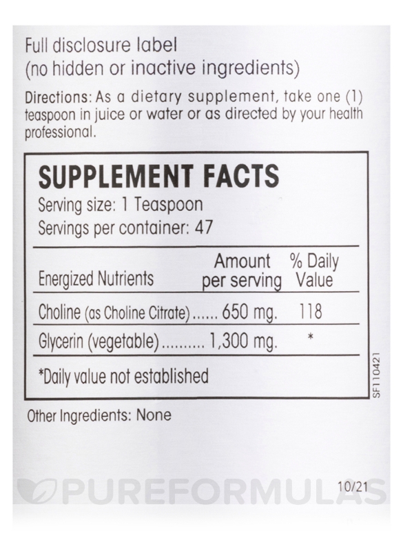 Choline Citrate - 7.86 oz (250 ml) - Alternate View 3