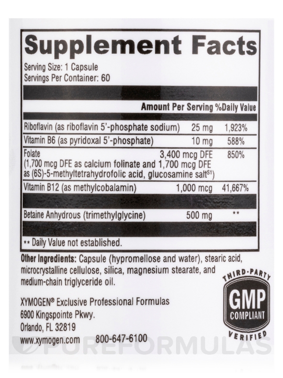 Methyl Protect® - 60 Vegetarian Capsules - Alternate View 4