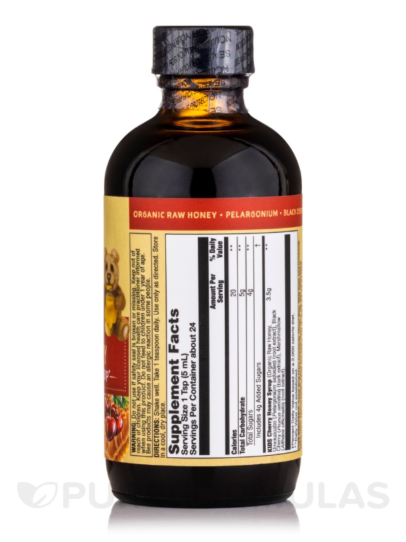 Kids Cherry & Honey Soothing Throat Syrup - 4 fl. oz (118 ml) - Alternate View 1