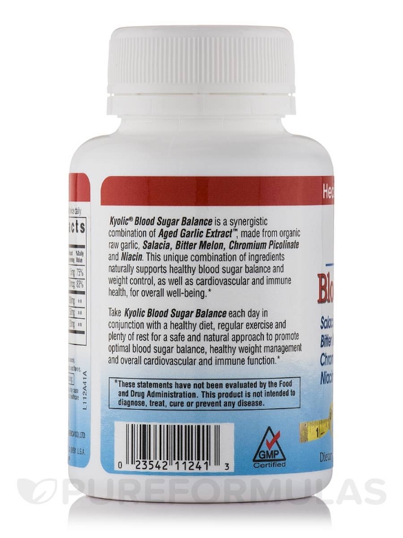 Kyolic Blood Sugar Balance - 100 Capsules - Alternate View 2