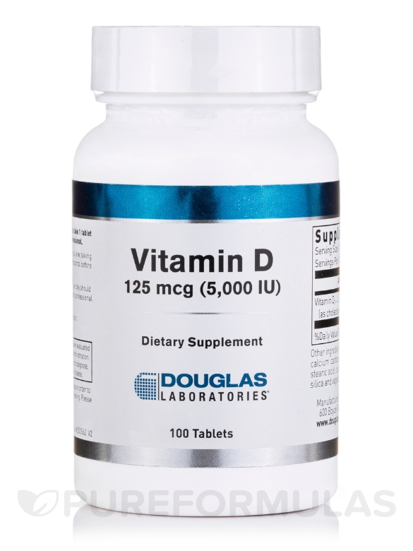 Vitamin D 5000 IU - 100 Tablets