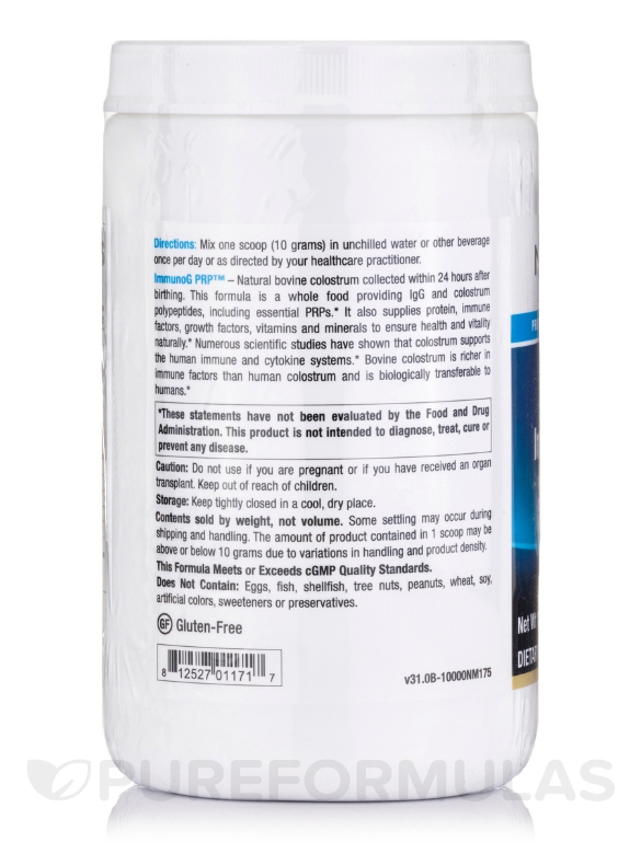 ImmunoG PRP™ Powder - 10.58 oz (300 Grams) - Alternate View 2